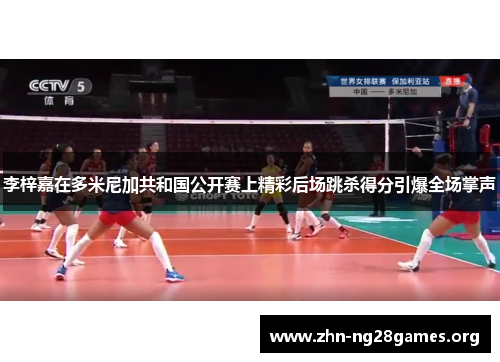 李梓嘉在多米尼加共和国公开赛上精彩后场跳杀得分引爆全场掌声